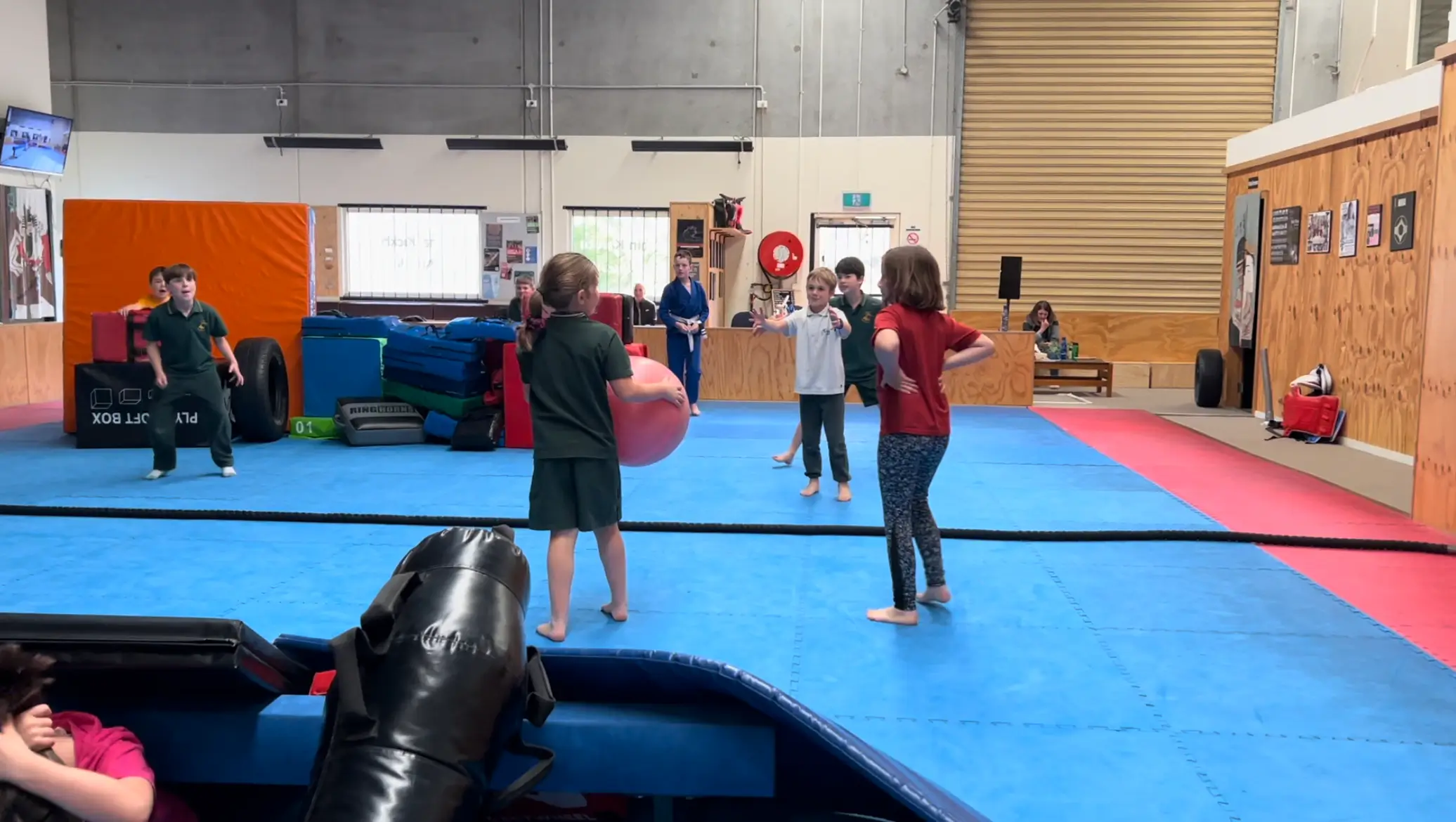 Kids engaging in functional fitness exercises at Functional Fitness Eltham in Victoria, Australia Kids engaging in functional fitness exercises at Functional Fitness Eltham in Victoria, Australia