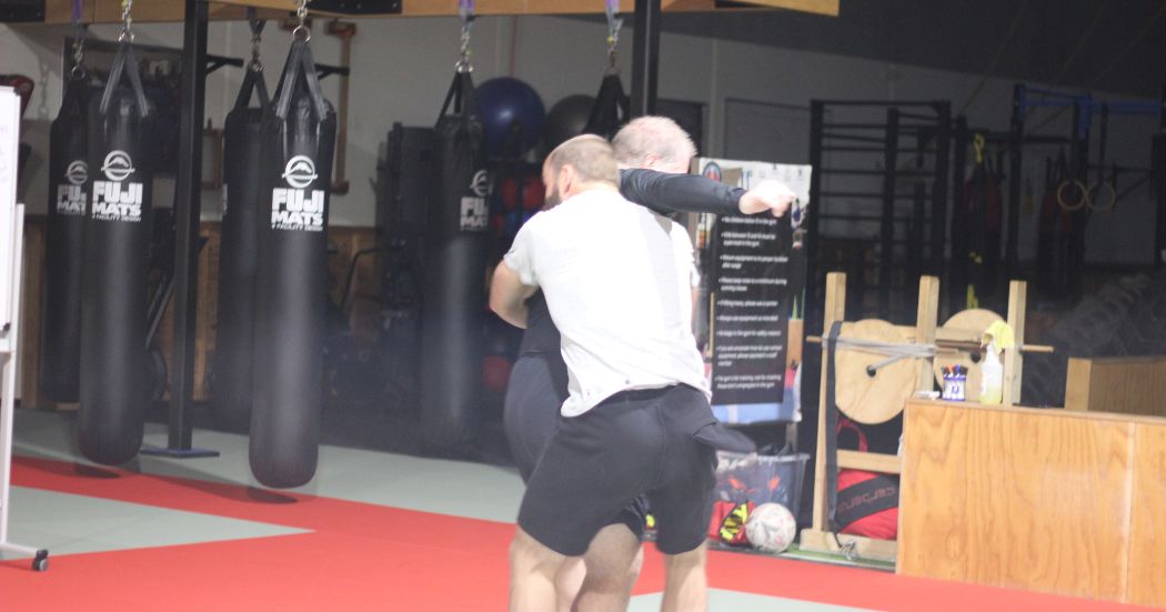 Small group self-defense for men at Functional fitness Eltham